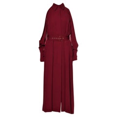 Nuovo raro abito in seta rossa Salvatore Ferragamo A/I 2018 Con etichette $3200 Sz 40