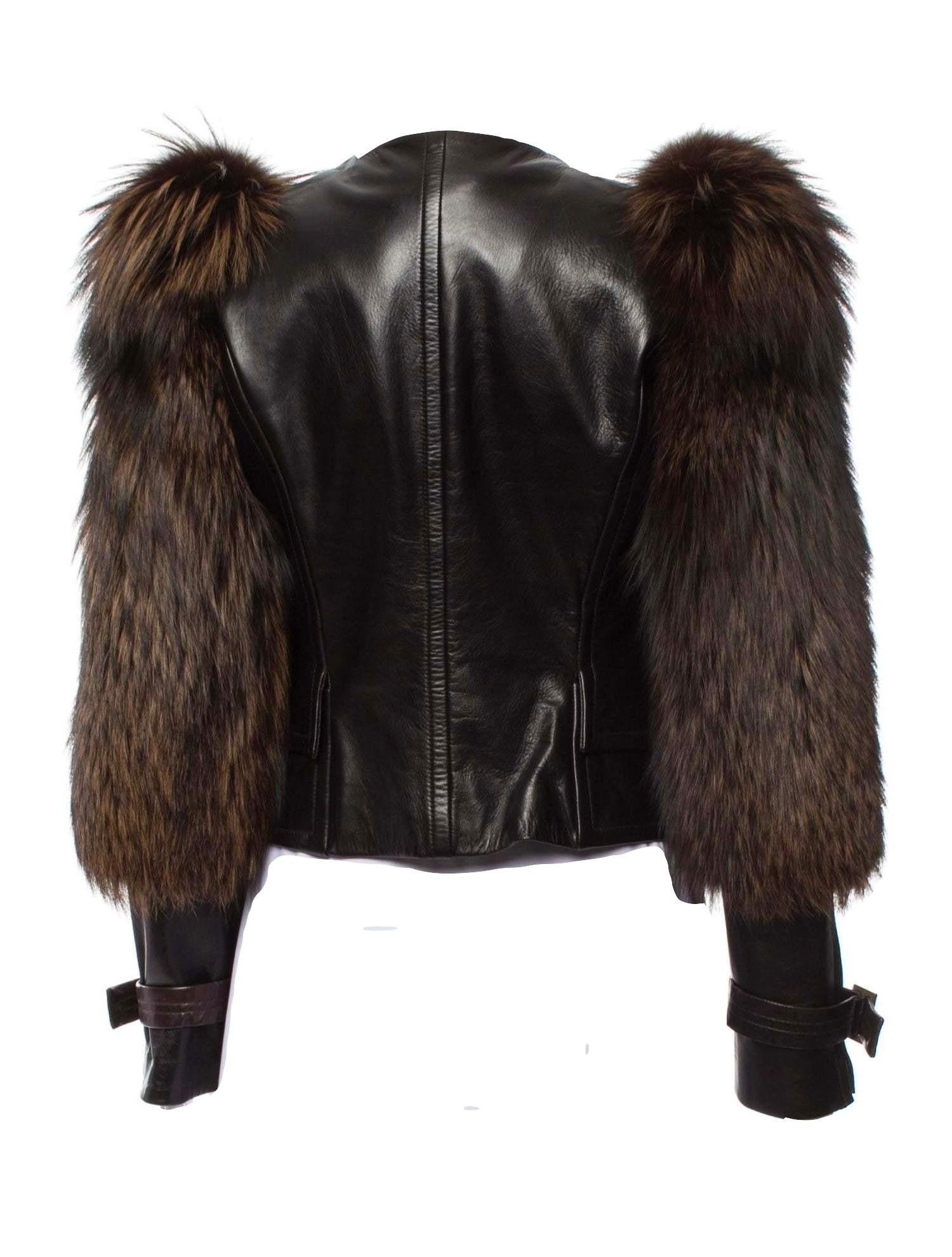 New Rare Tom Ford for Gucci F/W 2003 Fox Fur Gaga Runway Jacket Coat  $9, 650 3