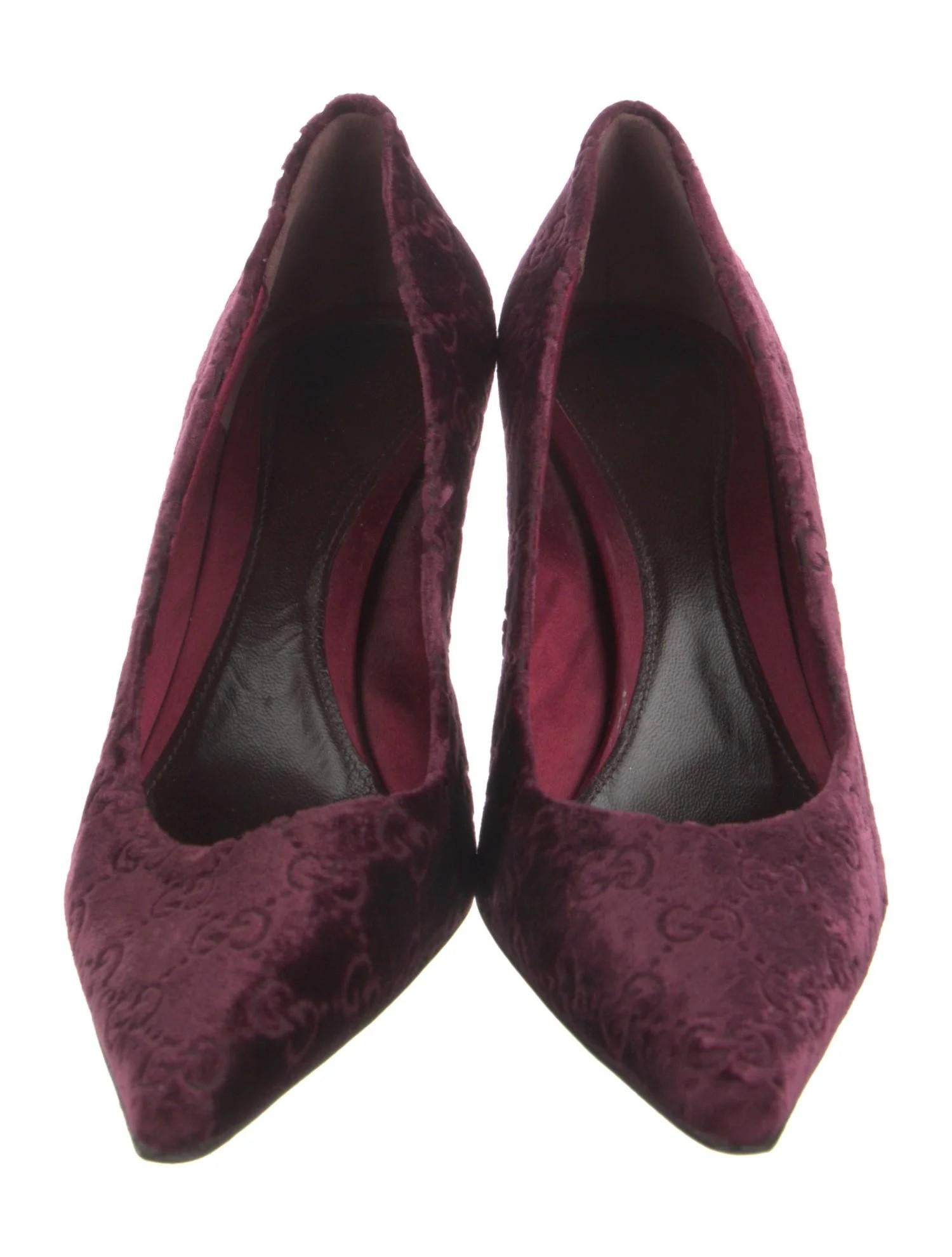 Noir New Rare Tom Ford for Gucci GG Velvet Python Bamboo Heels Pumps Sz 6.5