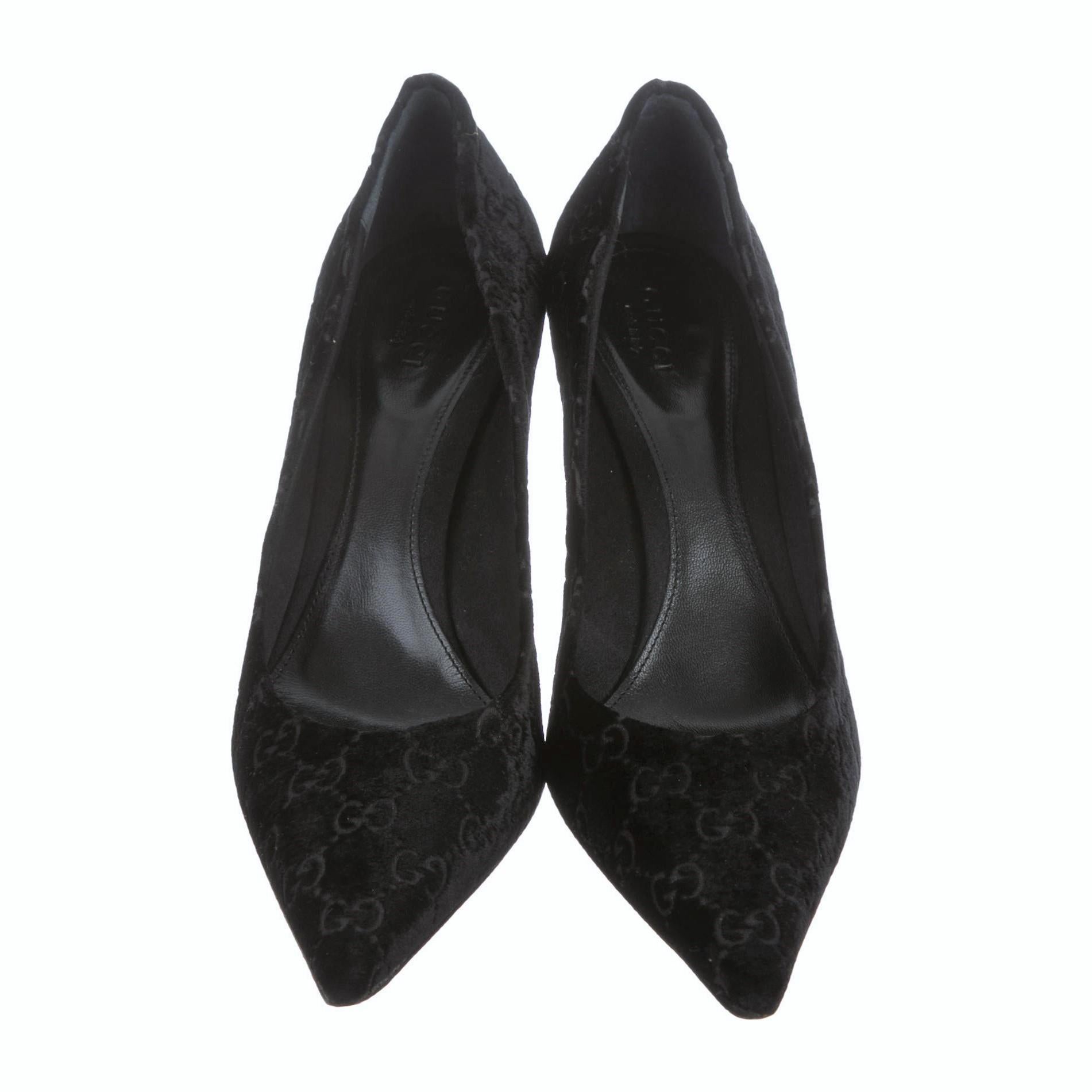 New Rare Tom Ford for Gucci GG Velvet Python Bamboo Heels Pumps Sz 7 2
