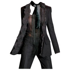 2210 $ Nuevo Raro Tom Ford for Yves Saint Laurent YSL F/W 2001 Chaqueta de pasarela Blazer