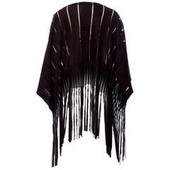 New Rare Tom Ford for Yves Saint Laurent YSL S/S 2002 Silk Poncho Cape One Size