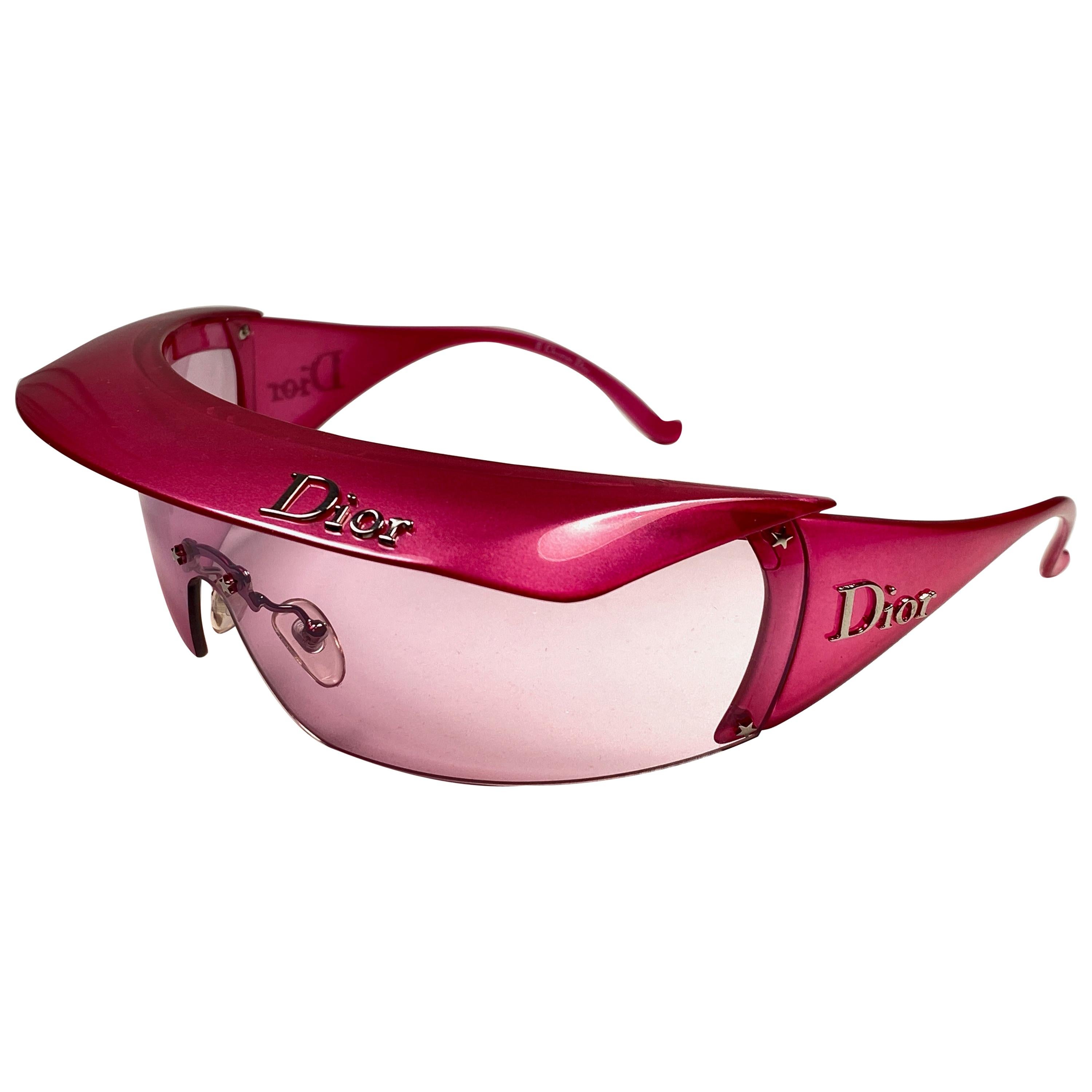 New Rare Vintage Christian Dior "Golf " WQ8 Candy Pink Collector Item Sunglasses For Sale