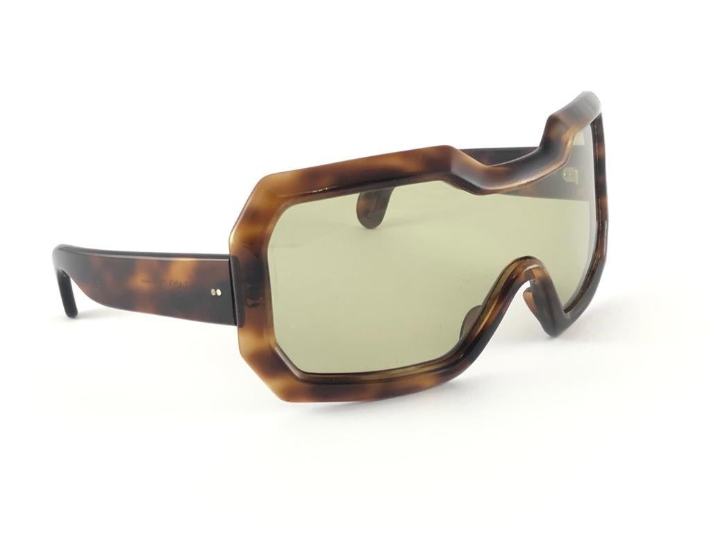 Beige New Rare Vintage Lanvin by Philippe Chevallier Medium Tortoise 1960 Sunglasses