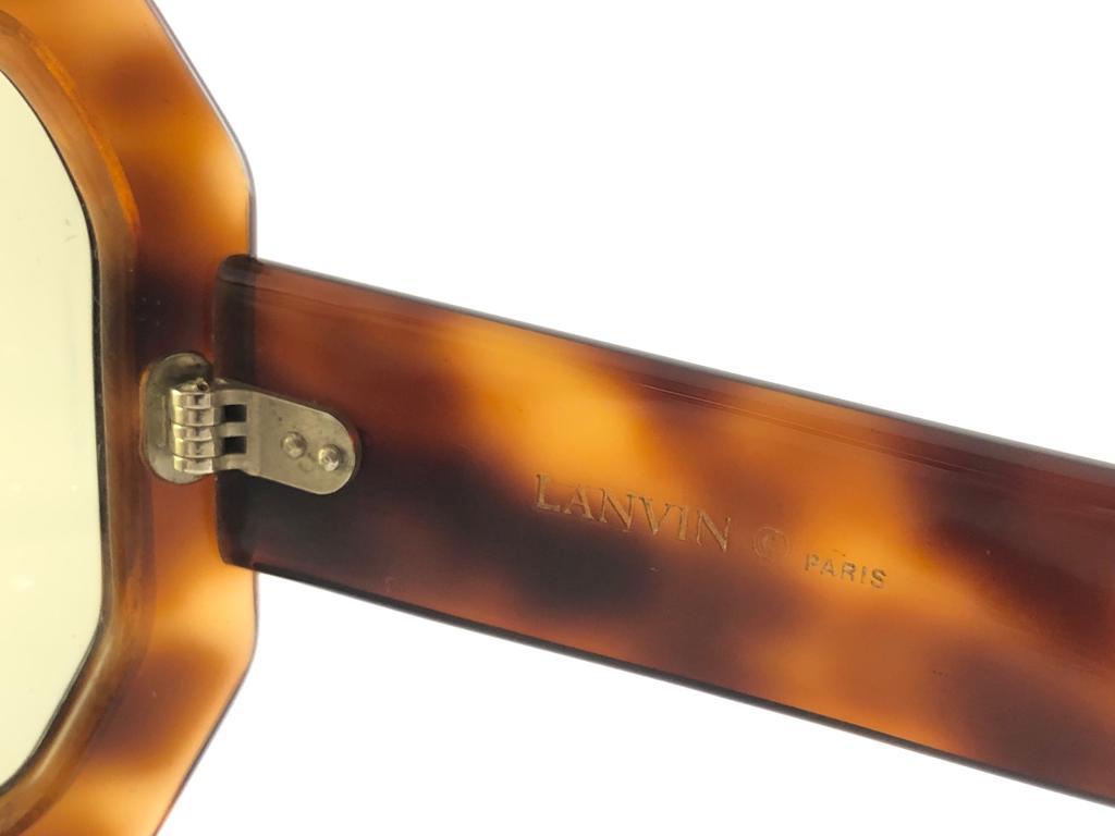 New Rare Vintage Lanvin by Philippe Chevallier Medium Tortoise 1960 Sunglasses 1
