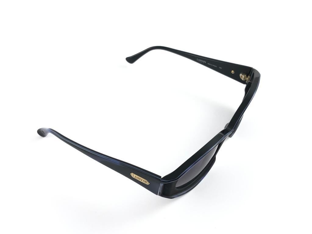 Nuevo Raro Vintage Lanvin Camelia Jaspeado Púrpura 1980 Gafas de sol en Nuevo estado para la venta en Baleares, Baleares