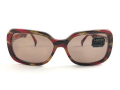 Nuovi rari occhiali da sole vintage Lanvin Concorde marmorizzati multicolore 1980