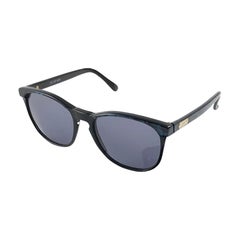 New Rare Vintage Lanvin " Cup " Marbled Blue & Black 1980 Sunglasses