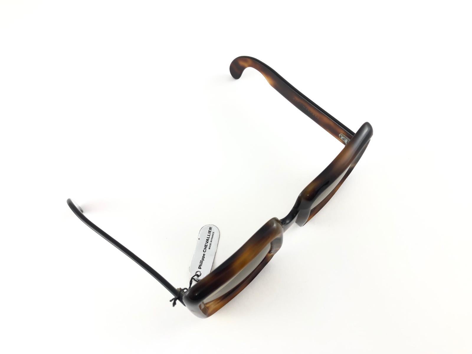 Rare Vintage Lanvin by Philippe Chevallier Tortoise Oversized 1960 Sunglasses en vente 5