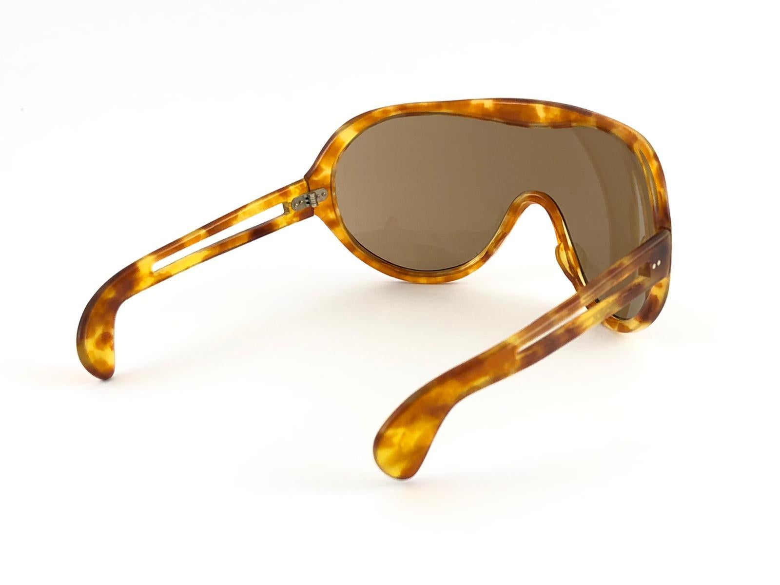 New Rare Vintage Philippe Chevallier Light Tortoise Miles Davis 1960 Sunglasses For Sale 3