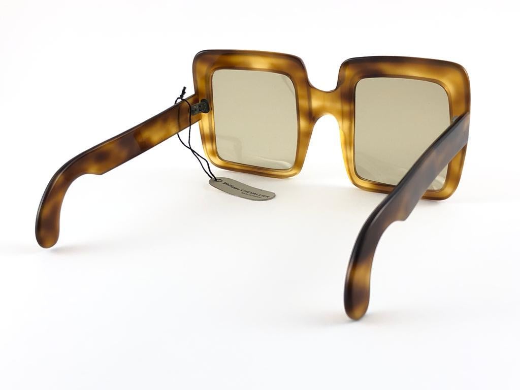 New Rare Vintage Lanvin by Philippe Chevallier Oversized 1960's Sunglasses en vente 6