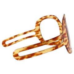 New Rare Vintage Philippe Chevallier Mask Tortoise Oversized 1960's Sunglasses