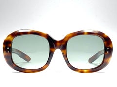New Rare Vintage Philippe Chevallier Tortoise Oversized 1960's Sunglasses