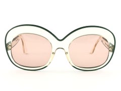 Pierre Marly Sourcilla - Lunettes de soleil vintage transparentes S GM, neuves et rares, années 1960