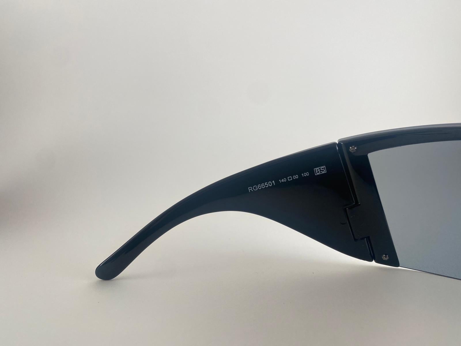 Black New Rare Vintage Romeo Gigli RG66501 Mask Collector Item Sunglasses