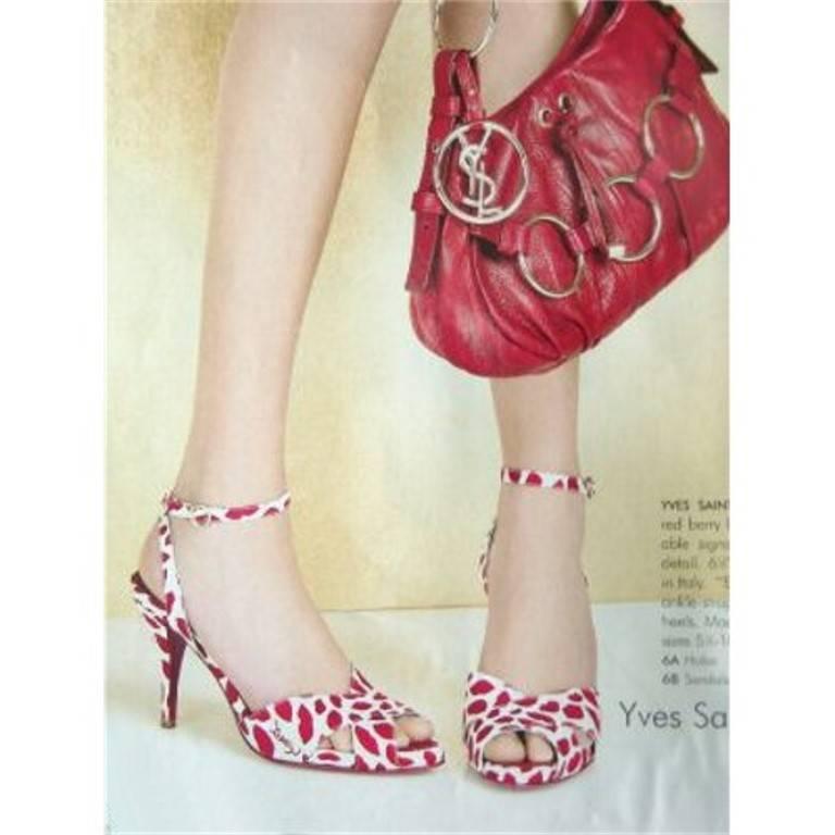  Yves Saint Laurent Escarpins Eva Lips neuves et rares, Taille 38,5 Pour femmes 