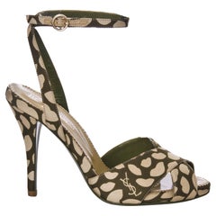 New Rare Yves Saint Laurent New YSL Eva Lips Heels Sz 38.5