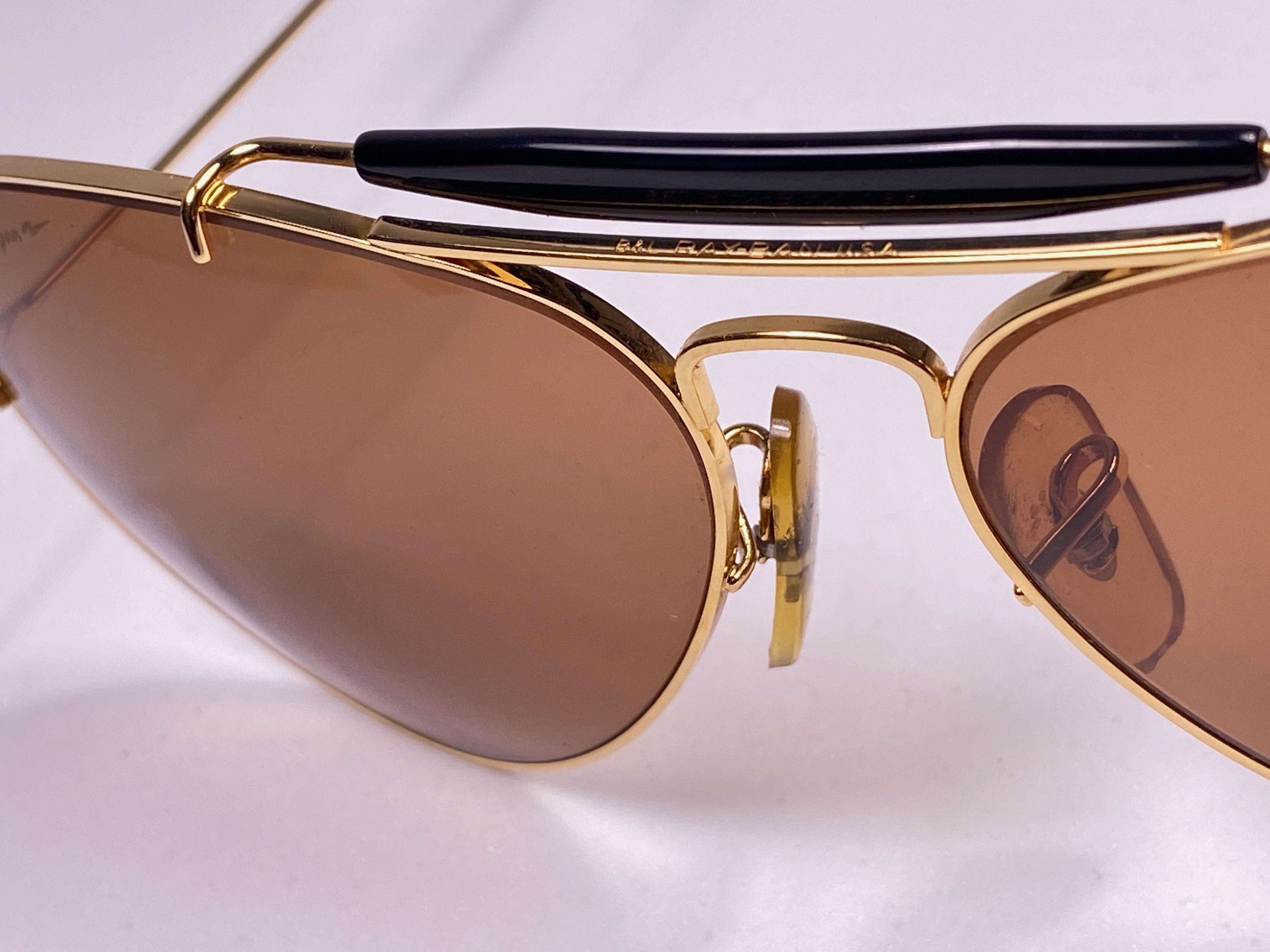 Black New Ray Ban Chromax 62Mm Outdoorsman B&L Collectors Item USA Sunglasses