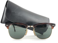 Mint Ray Ban Clubmaster Tortoise & Gold Edition G15 Lens B&L USA 80's Sunglasses