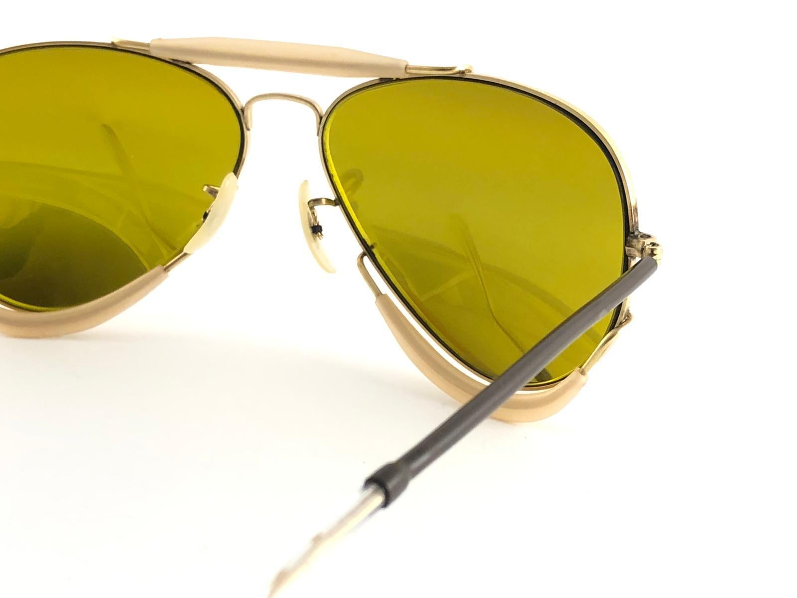 New Ray Ban Deep Freeze 12K Gold Kalichrome Collectors Item USA Sunglasses For Sale 3