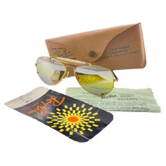 Neu Ray Ban Deep Freeze 12K Gold Kalichrome Sammlerstück USA Sonnenbrille, Deep Freeze