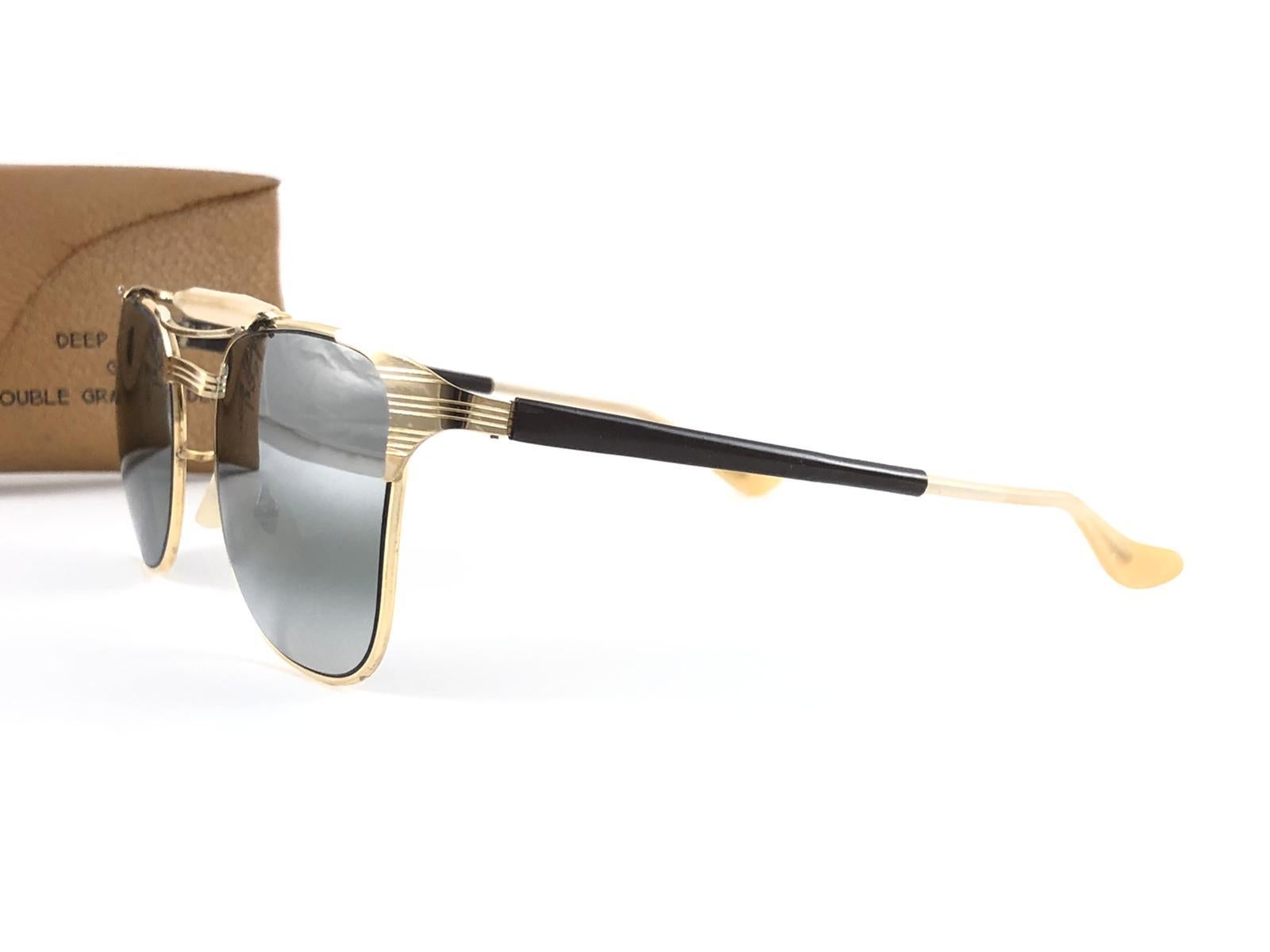 New Ray Ban Deep Freeze Signet 12K Gold Collectors Item USA Sunglasses For Sale 1