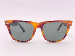 New Ray Ban The Wayfarer II Medium Tortoise G15 Grey Lenses USA 80's Sunglasses