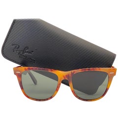 Neu Ray Ban The Wayfarer II Medium Schildpatt G15 Graue Linsen USA 80er Jahre Sonnenbrille