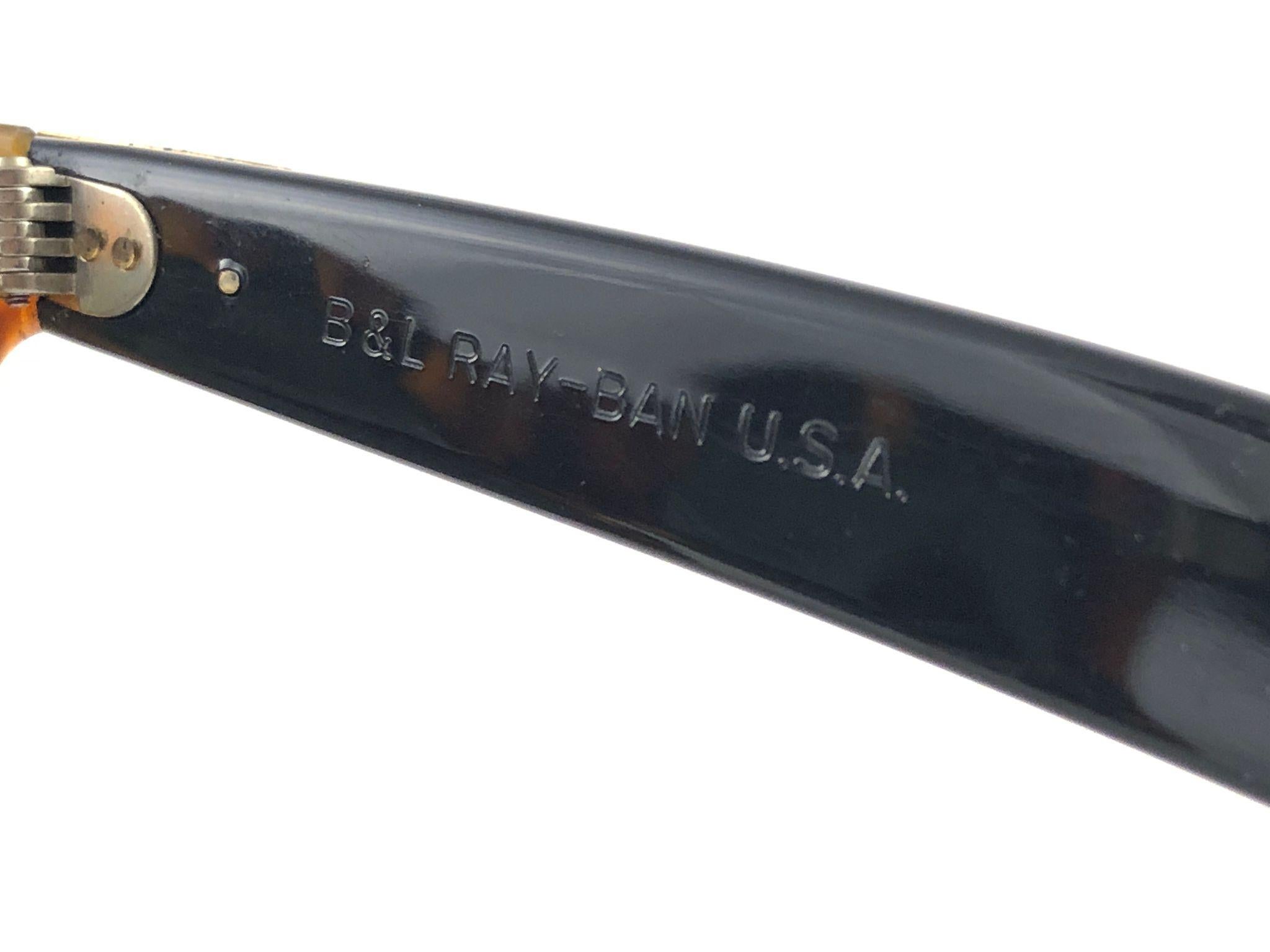 Women's or Men's New Ray Ban The Wayfarer II Tortoise G15 Grey Lenses USA 80's Sunglasses