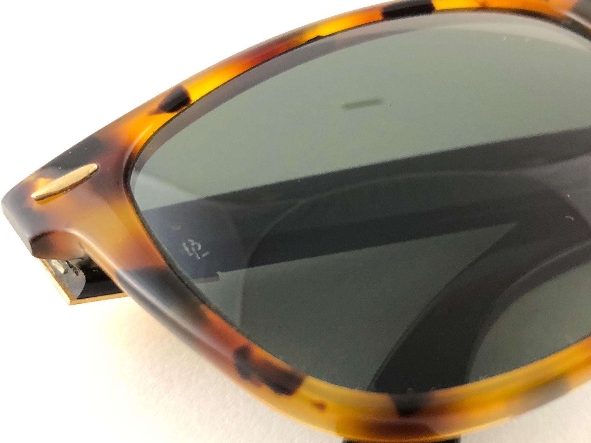 New Ray Ban The Wayfarer II Tortoise G15 Grey Lenses USA 80's Sunglasses 2