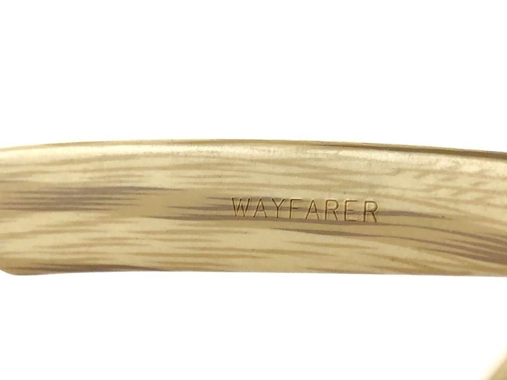 New Ray Ban The Wayfarer Woodies Driftwood Edition Collector USA 80's Sunglasses For Sale 4