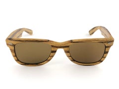 New Ray Ban The Wayfarer Woodies Teak Edition Collectors USA 80's Sunglasses