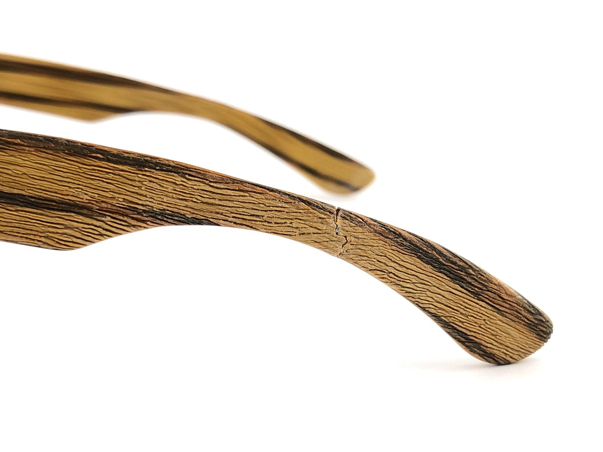Femenino o masculino Nuevas gafas de sol Ray Ban The Wayfarer Woodies Teak Edition Collectors USA 80's