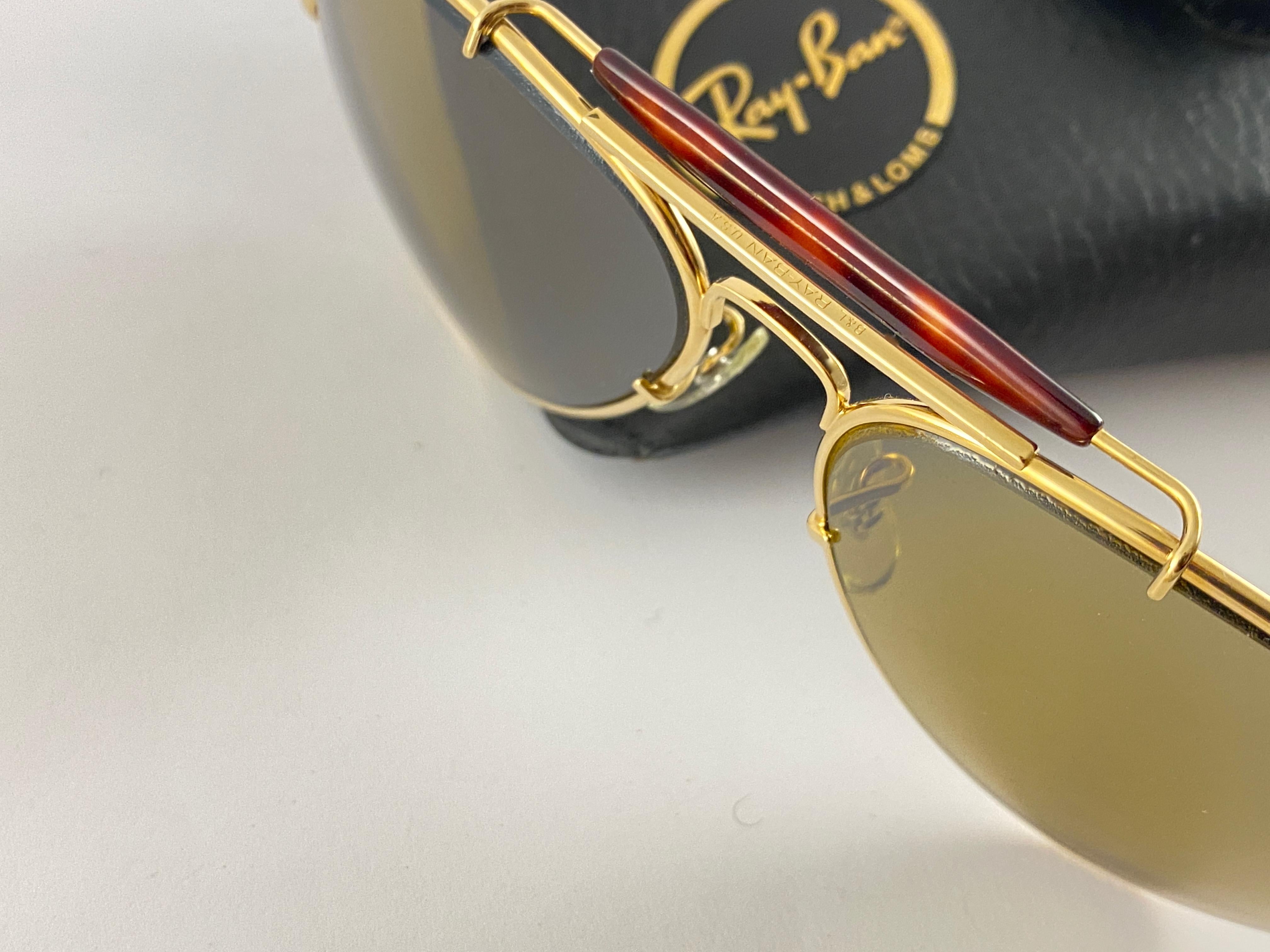 New Ray Ban ULTRA 58Mm Bravura Frame Full Set Bausch and Lomb Sunglasses  USA For Sale at 1stDibs