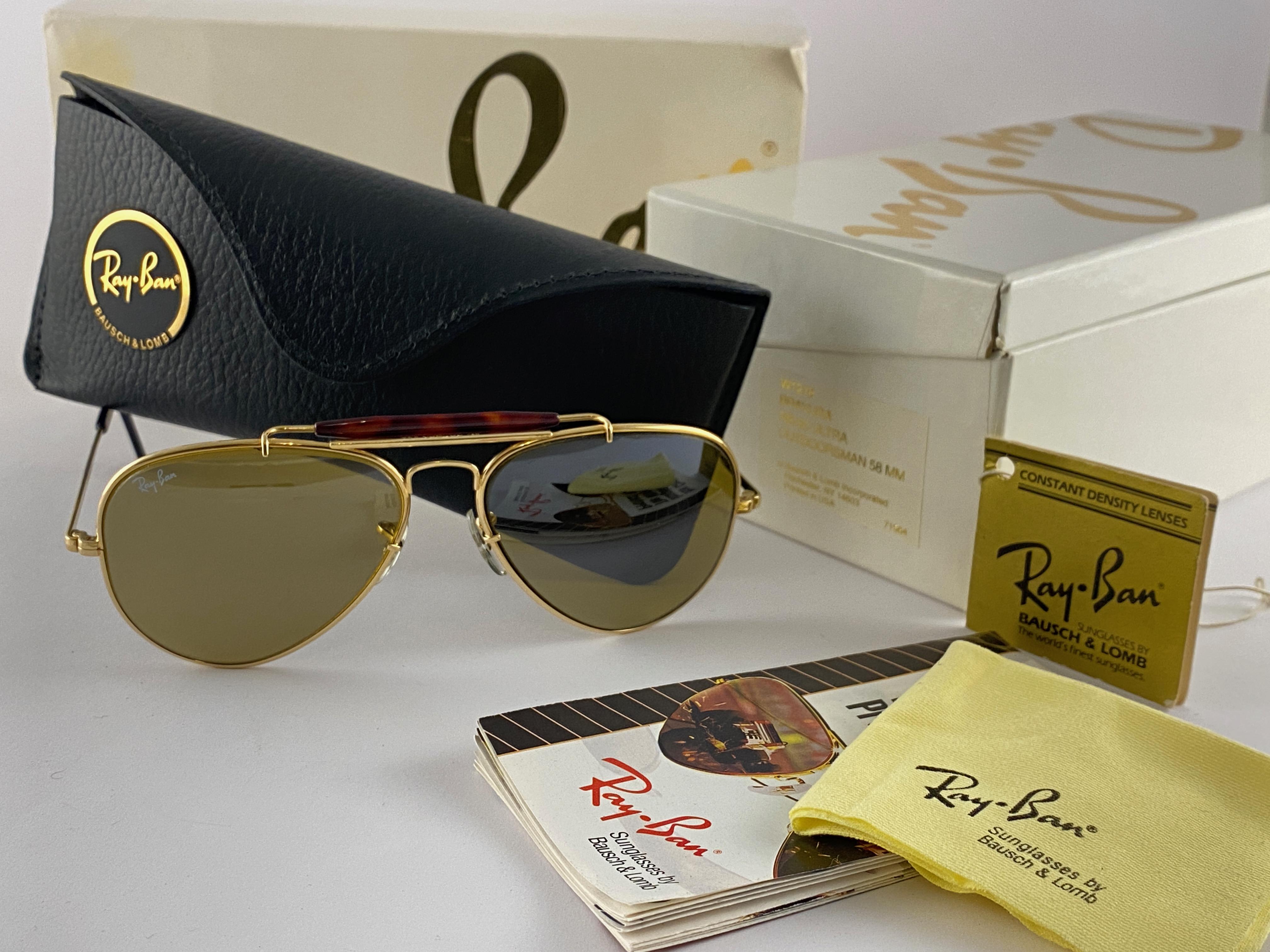 Women's or Men's New Ray Ban ULTRA 58Mm Bravura Frame Full Set Bausch & Lomb Sunglasses USA 