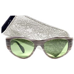 Mintfarbene Ray Ban Vagabond 1960er Jahre Mid Century Grüne Linsen B&L USA Sonnenbrille