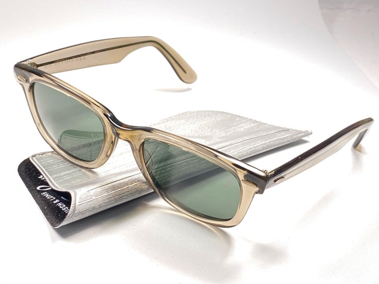 Mint Ray Ban Wayfarer 5024 1970''s Translucent Grey Lenses B&L USA  Sunglasses at 1stDibs