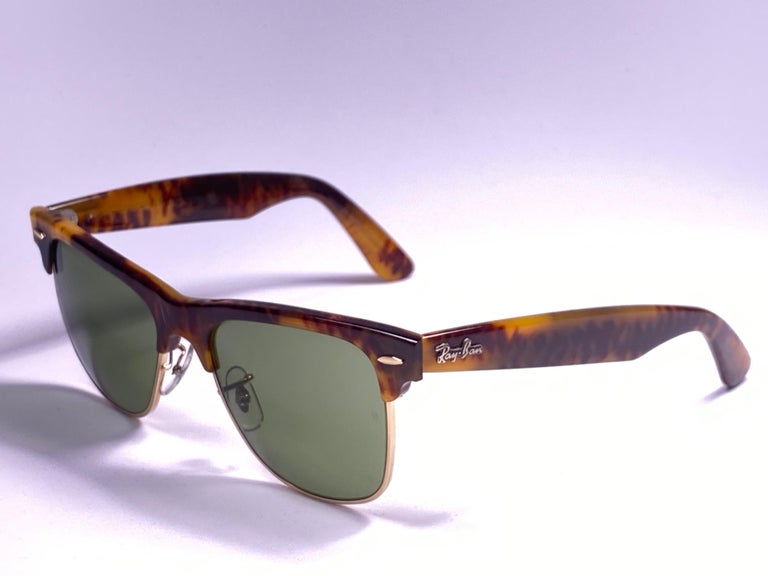 New Ray Ban Wayfarer Max Medium Tortoise RB3 Lenses USA 80's Sunglasses ...