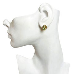 New Real Green Amethyst Chrome Diopside Peridot Emerald GP & Sterling Earrings