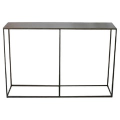 New Rectangullar Gilted Iron Console Table with Metal Top
