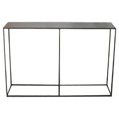New Rectangullar Gilted Iron Console Table with Metal Top