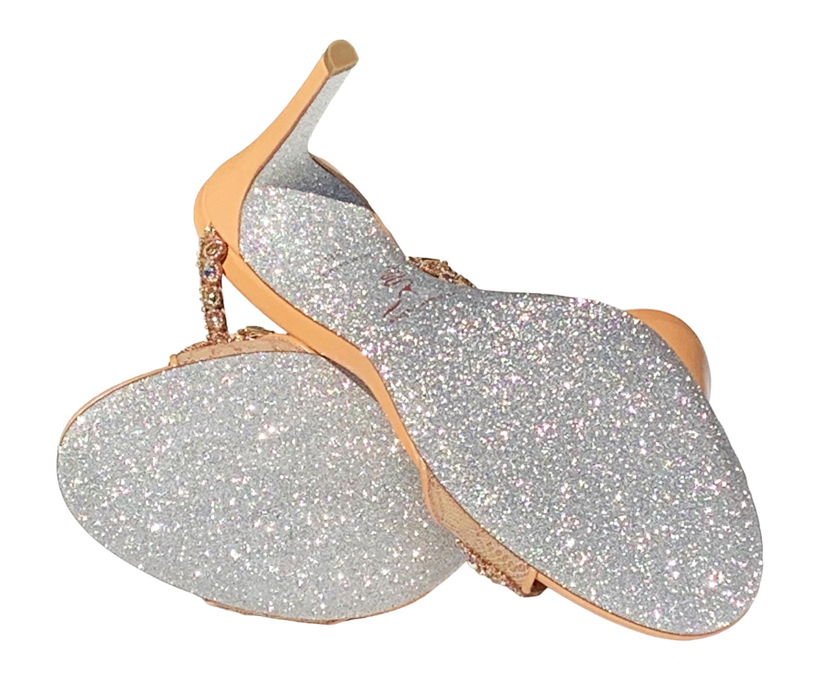 rene caovilla gold heels