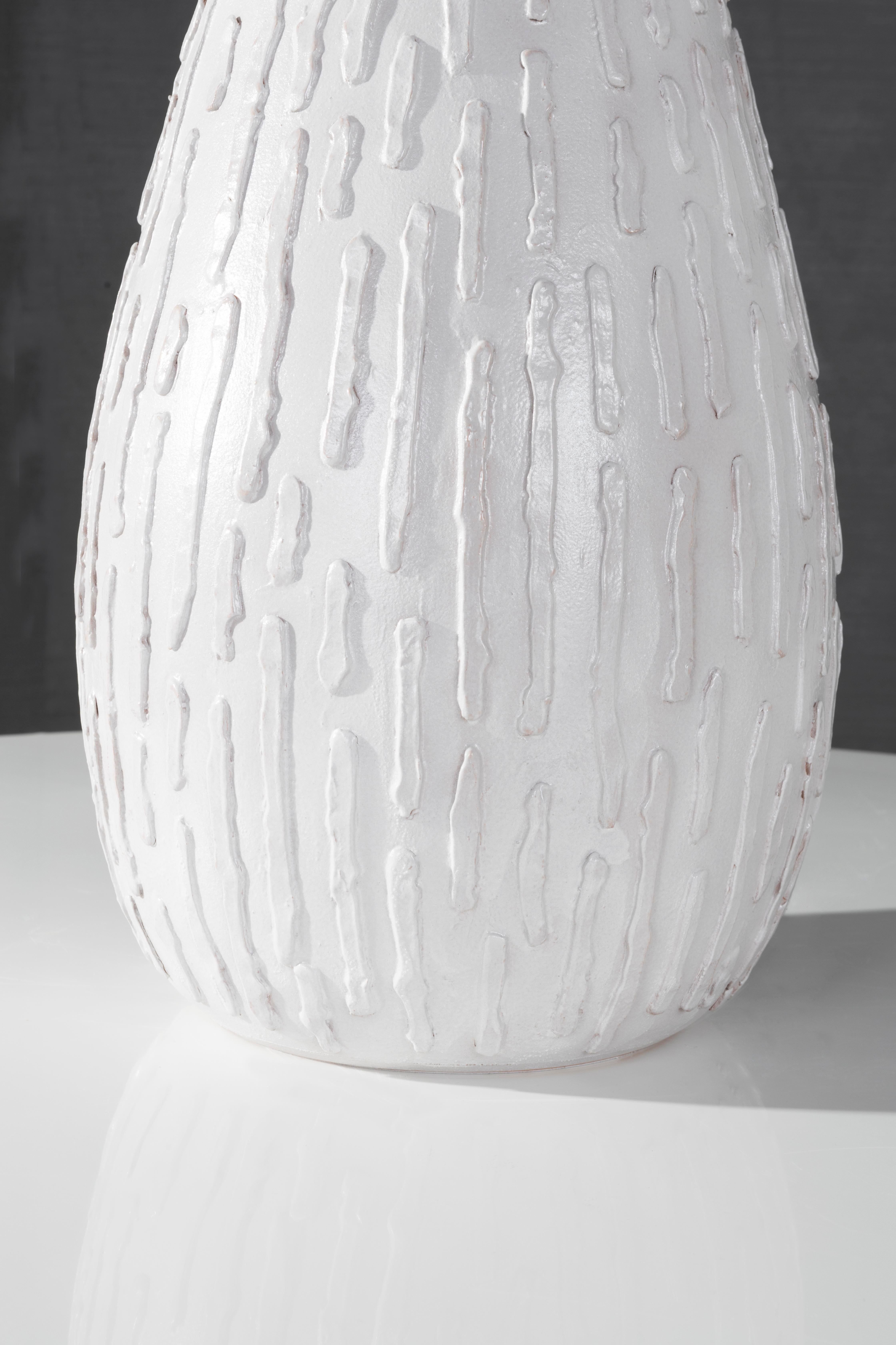 Contemporary New Reng, Ribu, Glazed Terracotta Gourd Form Vase For Sale