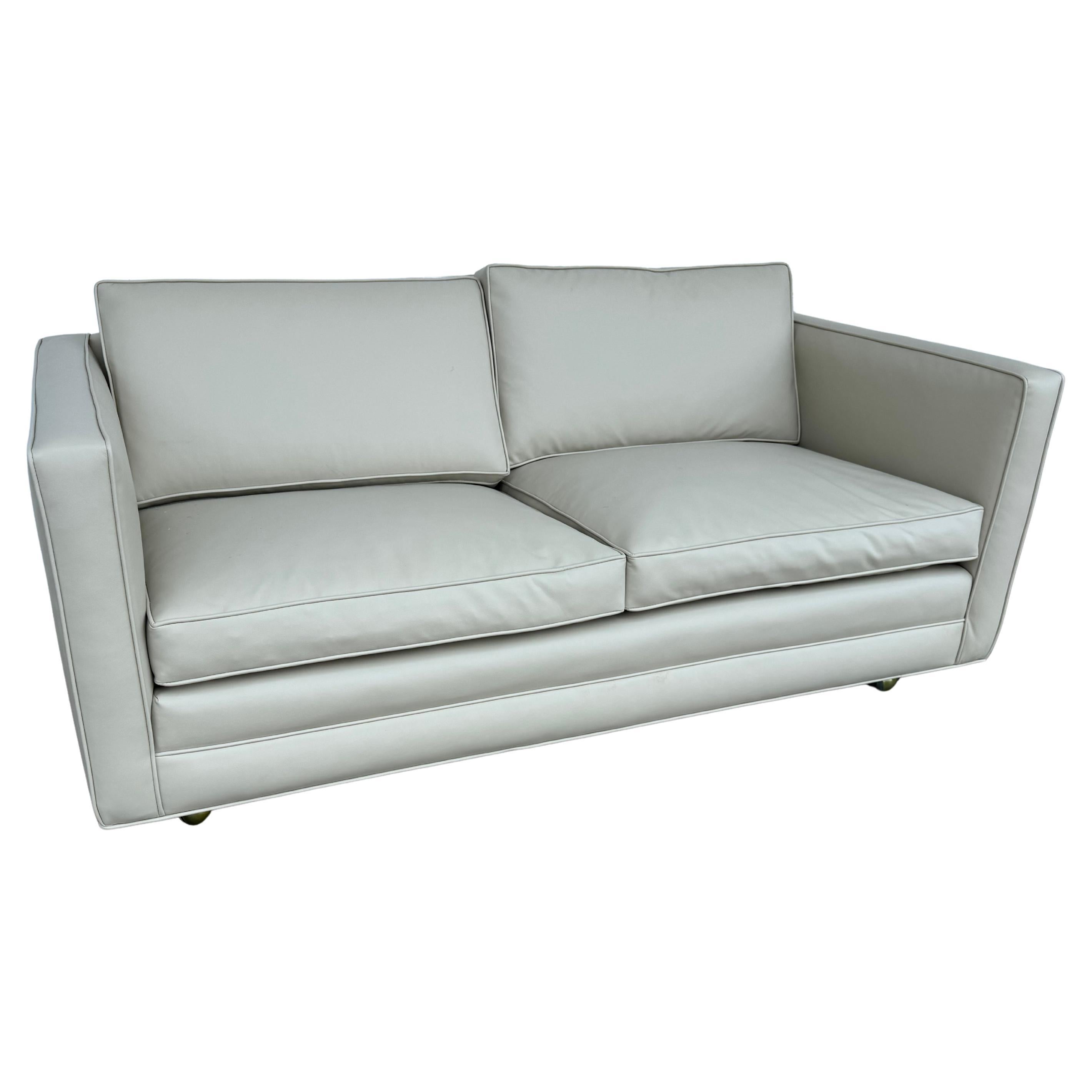 New Reupholstered Dunbar Tuxedo Loveseat in Ultra Fabric 66.5"