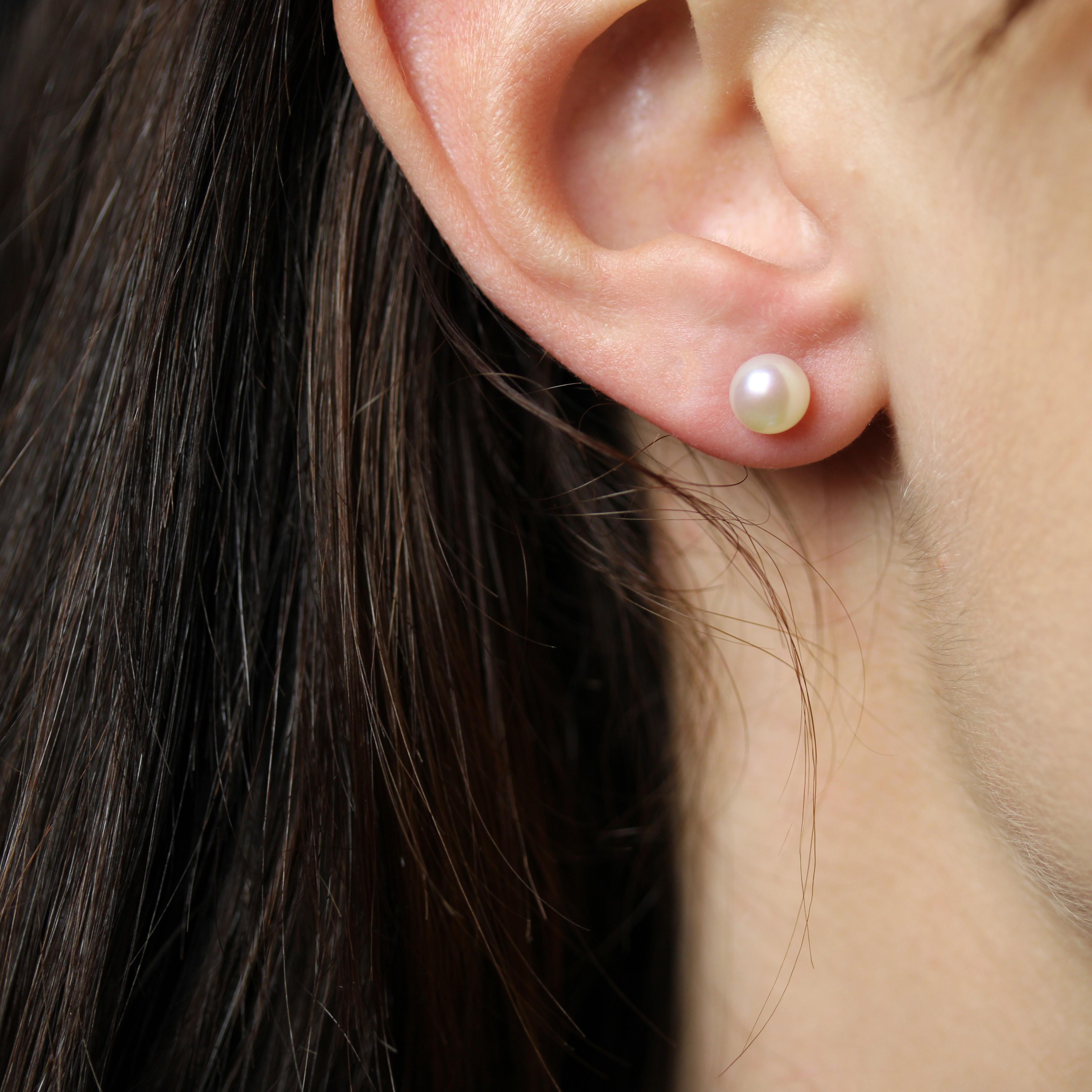 Pendientes colgantes de oro amarillo de 18 quilates con perla tallada de granate rodolita nuevo en venta 5