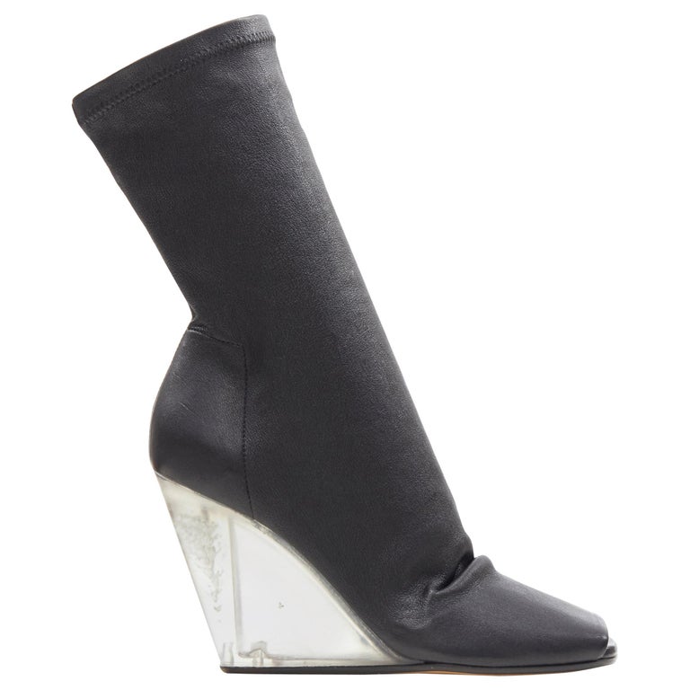 sock boots wedge