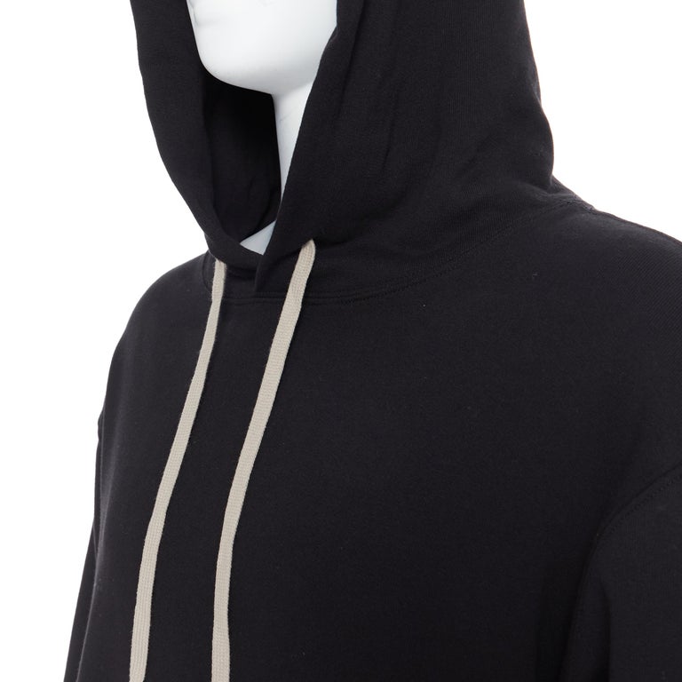 new RICK OWENS CHAMPION SS20 Tecuatl Black Pentagram oversized sweater  hoodie L at 1stDibs