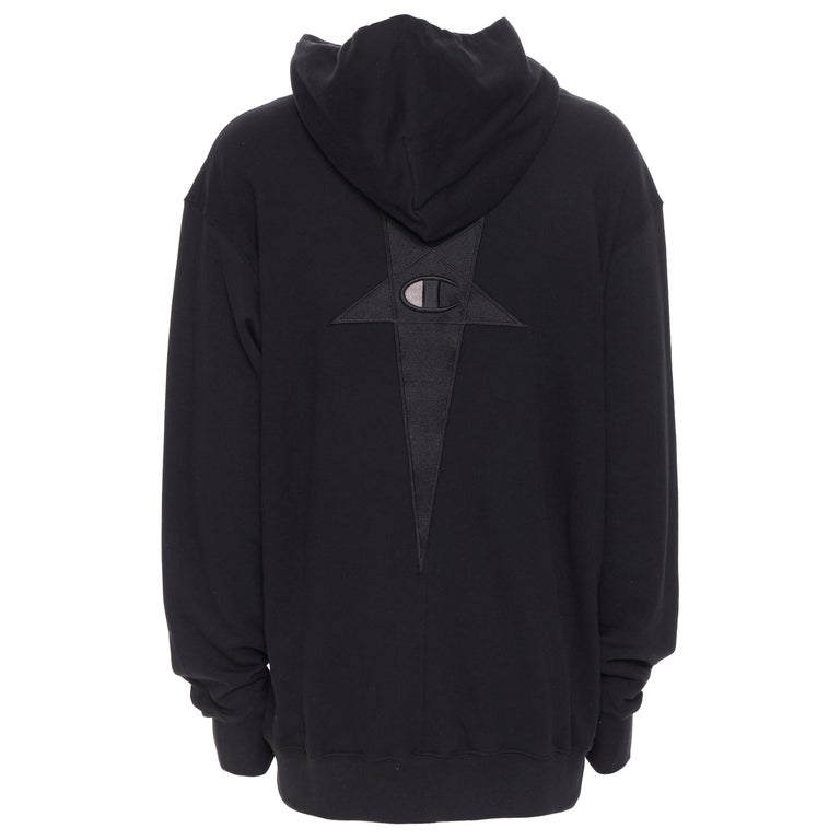 new RICK OWENS CHAMPION SS20 Tecuatl Black Pentagram oversized 