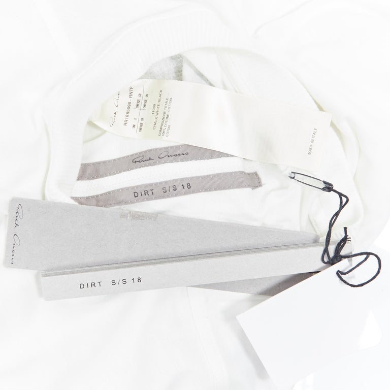 New RICK OWENS DRKSHDW SS18 Dirt Jumbo White Black Photo Print T shirt new-rick-owens-drkshdw-ss18-dirt-jumbo-white-black-photo-print-t-shirt