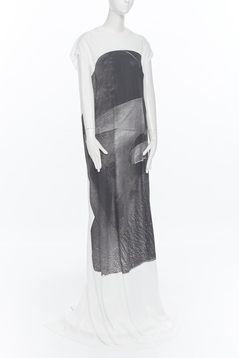 New RICK OWENS DRKSHDW SS18 Dirt Jumbo White Black Photo Print T shirt new-rick-owens-drkshdw-ss18-dirt-jumbo-white-black-photo-print-t-shirt